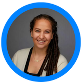 A picture of Jacqueline Horani of Horani Law, PLLC inside a circle with a blue border outline.