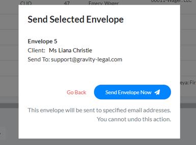 Send Envelope