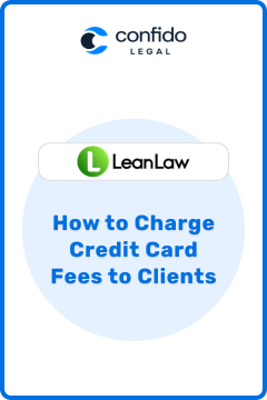 LeanLaw - How to charge CC fees
