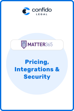 Matter365 - Pricing, Integrations & Security