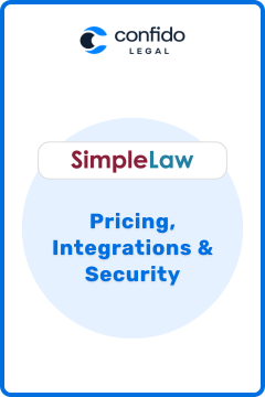 SimpleLaw - Pricing, Integrations & Security