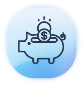 Pay no monthly, setup or termination fees